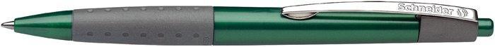 Kuličkové pero "Loox", zelená, 0,5mm, stiskací mechanismus, SCHNEIDER