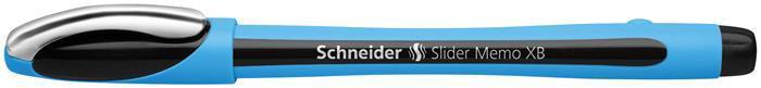 Kuličkové pero "Slider Memo", černá, 0,7mm, s uzávěrem, SCHNEIDER