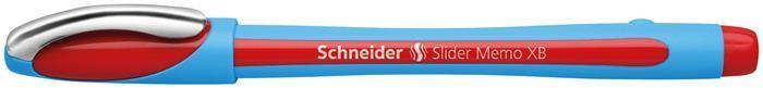 Kuličkové pero "Slider Memo", červená, 0,7mm, s uzávěrem, SCHNEIDER