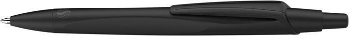 Kuličkové pero "Reco", modré, 0,5mm, černé tělo, stlačovací mechanismus, SCHNEIDER 131810