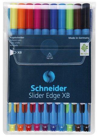 Kuličkové pero "Slider Edge XB" sada, mix barev, 0,7 mm, s uzávěrem, SCHNEIDER