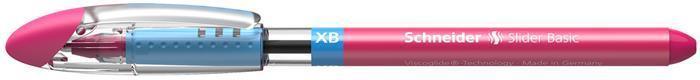 Kuličkové pero "Slider XB", růžová, 0,7 mm, s uzávěrem, SCHNEIDER 151209