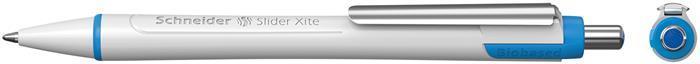Kuličkové pero "Slider Xite", stiskací mechanismus, 0,7 mm, modrá, SCHNEIDER