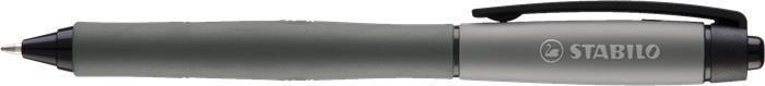 Gelové pero "Palette", černá, 0,38 mm, stiskací mechanismus, STABILO