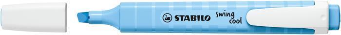 Zvýrazňovač "Swing Cool Pastel",  ledově modrá, 1-4 mm, STABILO 275/112-8