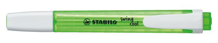 Zvýrazňovač "Swing Cool", zelená, 1-4 mm, STABILO