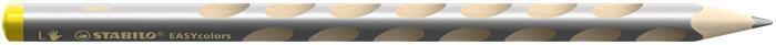 Barevná pastelka "Easycolours", stříbrná, trojhranná, pro leváky, STABILO 331/805-6