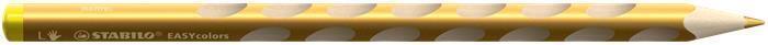 Barevná pastelka "Easycolours", zlatá, trojhranná, pro leváky, STABILO 331/810-6