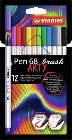 Fixy "Pen 68", 12 barev, 1 mm, STABILO