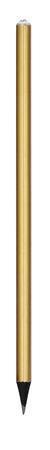 Tužka zdobená bílým krystalem SWAROVSKI®, zlatá, 14 cm, ART CRYSTELLA® 1805XCM203