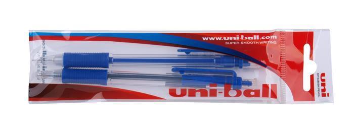 Kuličkové pero "SN-101 Laknock Fine" a mechanická tužka "Shalaku M5-101", sada, modrá, UNI