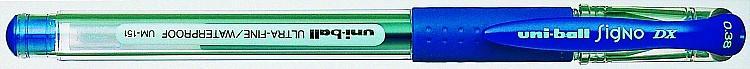 Gelové pero "UM-151", tmavě modrá, 0,38mm, s uzávěrem, UNI
