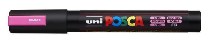Akrylový popisovač "Posca PC-5M", fluorescenční růžová, 1,8-2,5 mm, UNI 2UPC5MFR