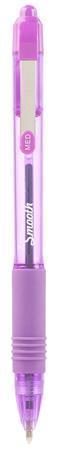 Kuličkové pero "Z-Grip Smooth", fialová, 0,27 mm, stiskací, ZEBRA 22568
