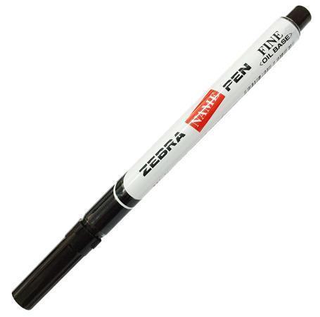 Permanentní popisovač "Name Pen Fine", černá, 1,2 - 1,5 mm, kuželový hrot, ZEBRA 33106
