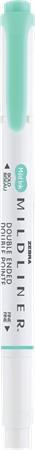 Oboustranný zvýrazňovač "Mildliner Fluorescent", tyrkysová, 1,4 - 4 mm, ZEBRA 78220
