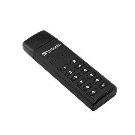 USB flash disk "Keypad Secure", USB 3.0, 32GB, šifrovaný heslem, 160/130Mb/s, VERBATIM
