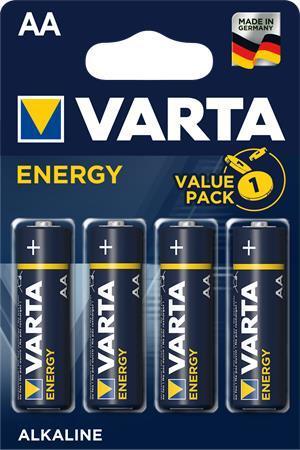 Baterie, AA (tužková), 4 ks, VARTA "Energy"