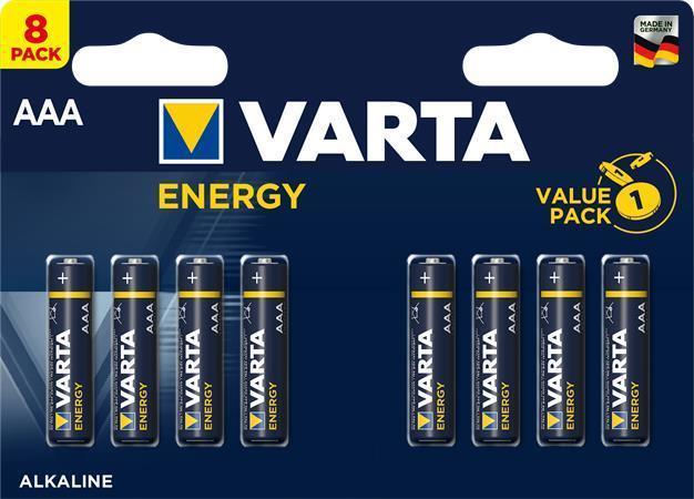 Baterie "Energy", AAA, 8 ks, VARTA