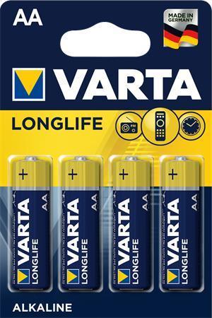 Baterie, AA (tužková), 4 ks, VARTA "Longlife Extra"