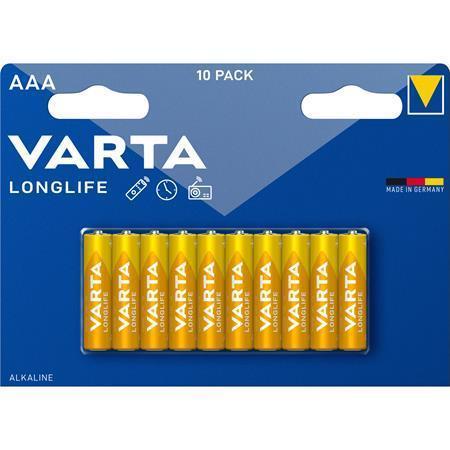 Baterie "Longlife", AAA, 10 ks, VARTA 4103101461