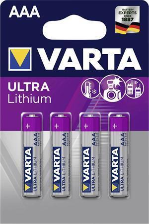 Baterie "Ultra Lithium", AAA, 4 ks, VARTA