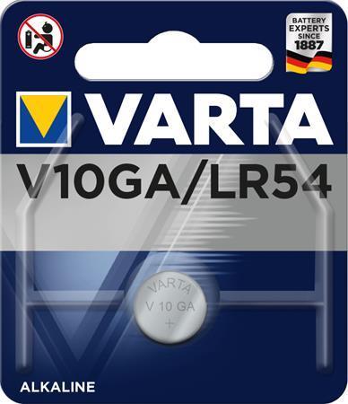 Baterie knoflíková, V10GA, 1 ks v balení, VARTA