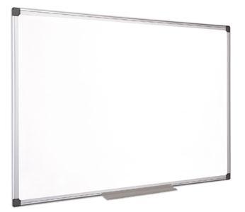 Bílá magnetická tabule, 100x100cm, smaltovaný povrch, hliníkový rám, VICTORIA