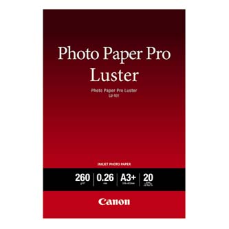 Canon Photo Paper Pro Luster, foto papír, lesklý, bílý, A3+, 13x19", 260 g/m2, 20 ks, 6211B008, inkoustový
