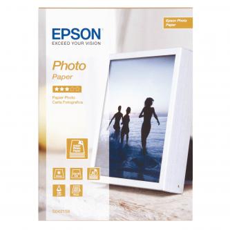 Epson Photo Paper, foto papír, lesklý, bílý, Stylus Color, Photo, Pro, 13x18cm, 5x7", 194 g/m2, 50 ks, C13S042158, inkoustový
