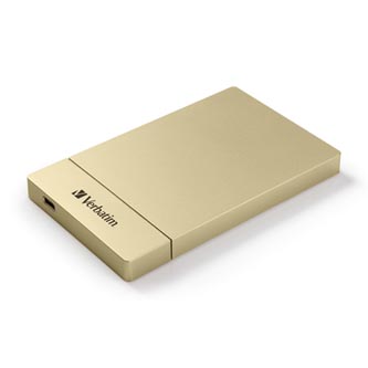 Verbatim Store ,n, Go 2.5&quot; HDD/SSD Kit USB C/3.1, pro interní HDD/SSD, 2.5&quot;, USB 3.1, 53104, zlatý