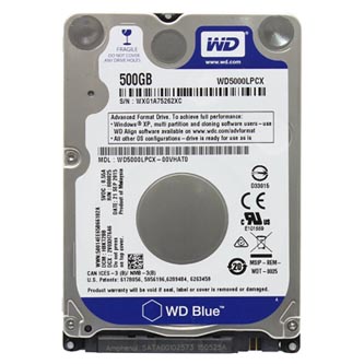 Western Digital interní pevný disk, WD Blue, 2.5&quot;, SATA III, 0,5TB, 500GB, WD5000LPCX