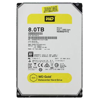 Western Digital interní pevný disk, WD Gold Raid, 3.5&quot;, SATA III, 8TB, 8000GB, WD8002FRYZ