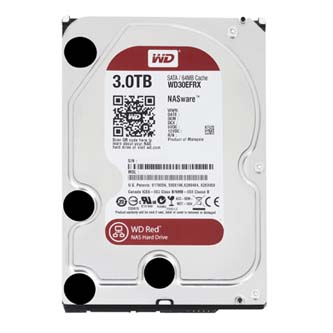 Pevný disk, Western Digital, 3,5&quot;, 3000GB, 3TB, Red Raid Editon, SATA III/600 64MB cache IntelliPower, WD30EFRX, černá