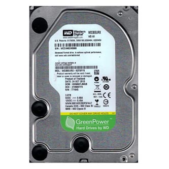 Western Digital interní pevný disk, WD Green AV, 3.5&quot;, SATA III, 3TB, 3000GB, WD30EURX