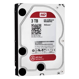 Pevný disk NAS, Western Digital, 3.5&quot;, 3000GB, 3TB, WD Red, SATA III/SATA II, 5400, WD30EFRX