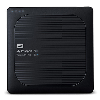 Western Digital externí pevný disk, My Passport Wireless Pro, 2.5&quot;, USB 3.0, 3TB, WDBSMT0030BBK-EESN, černý