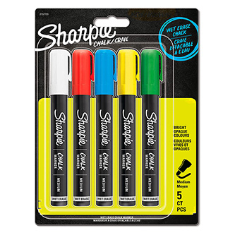 Sharpie, křídový fix Chalk Marker, mix barev, 5ks