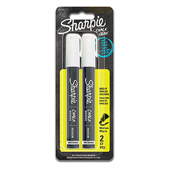 Sharpie, křídový fix Chalk Marker, bílý, 2ks