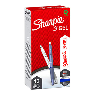 Sharpie, gelové pero S-Gel Fashion, modré, 12ks, 0.7mm