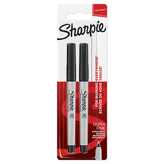Sharpie, popisovač Ultra Fine, černý, 2ks, 0.5mm, permanentní