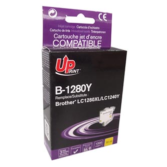 UPrint kompatibilní ink s LC-1280XLY, yellow, 1200str., 12ml, B-1280Y, high capacity, pro Brother MFC-J6910DW