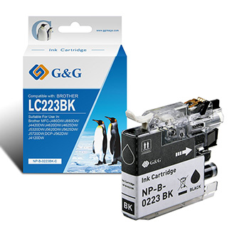 G&G kompatibilní ink s LC223BK, black, NP-B-0223BK, pro Brother MFC-J4420DW, J4620DW, J4625DW, J5320DW, J5620DW, J