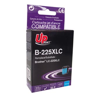 UPrint kompatibilní ink LC-225XLC, s LC-225XLC, cyan, 1200str., 13ml, B-225XLC, pro Brother MFC-J4420DW, MFC-J4620DW