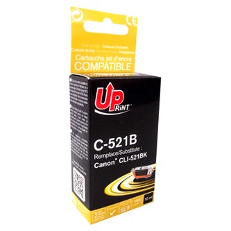 UPrint kompatibilní ink s CLI521BK, black, 10ml, C-521B, s čipem, pro Canon iP3600, iP4600, MP620, MP630, MP980