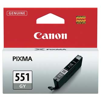 Canon originální ink CLI551GY, grey, 7ml, 6512B001, Canon PIXMA iP7250, MG5450, MG6350, MG7550
