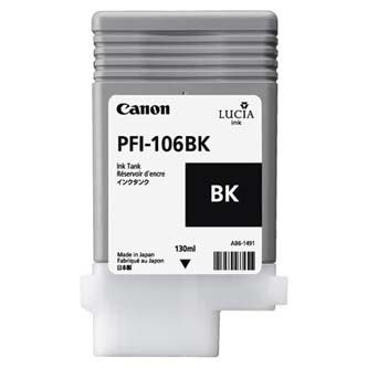 Canon originální ink PFI106BK, black, 130ml, 6621B001, Canon iPF-6300