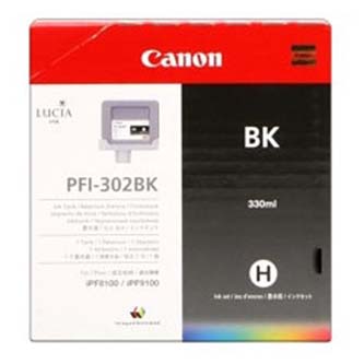 Canon originální ink PFI302B, photo black, 330ml, 2216B001, Canon iPF-8100, 9100
