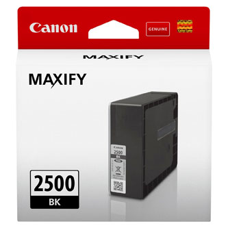 Canon originální ink PGI-2500 BK, black, 1000str., 29.1ml, 9290B001, Canon MAXIFY iB4050,iB4150,MB5050,MB5150,MB5350,MB5450
