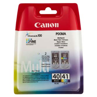 Canon originální ink PG40/CL41 multipack, black/color, blistr s ochranou, 16,9ml, 0615B051, Canon 2-pack iP1600, 2200, MP150, 170,